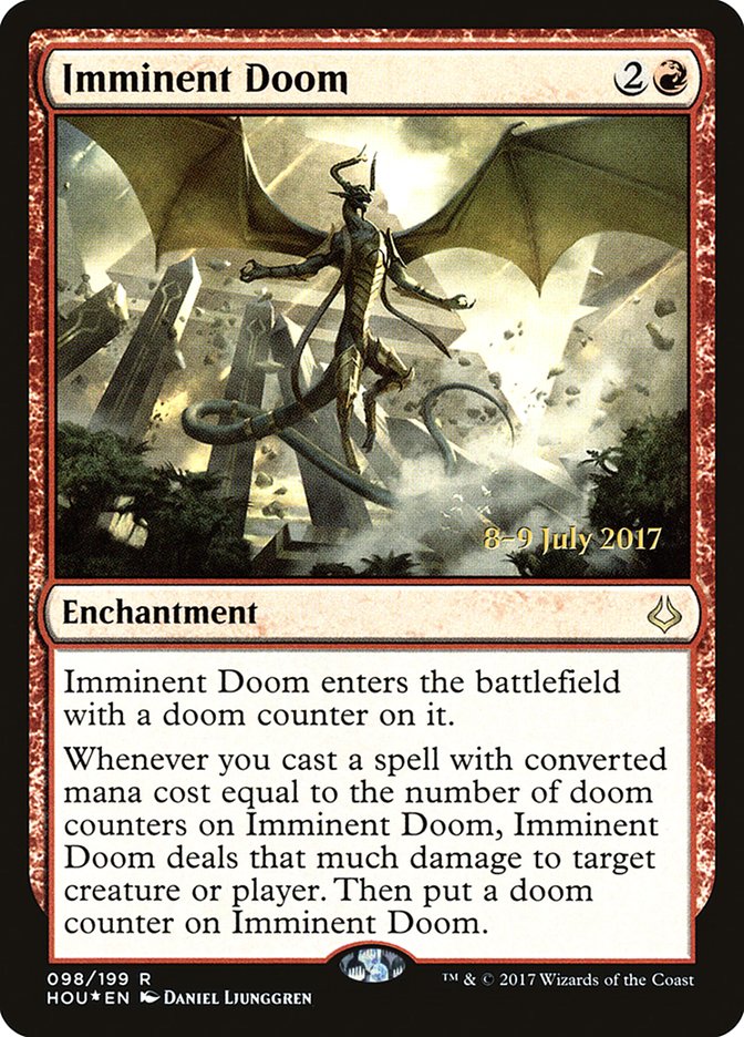 Imminent Doom [Hour of Devastation Prerelease Promos] MTG Single Magic: The Gathering | Red Claw Gaming