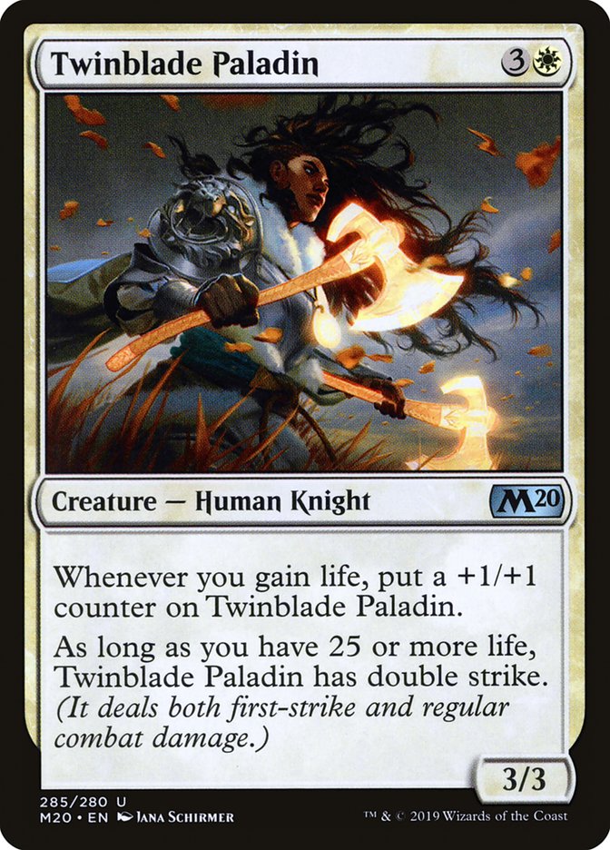 Twinblade Paladin [Core Set 2020] MTG Single Magic: The Gathering | Red Claw Gaming