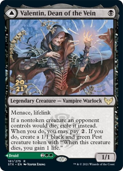 Valentin, Dean of the Vein // Lisette, Dean of the Root [Strixhaven: School of Mages Prerelease Promos] MTG Single Magic: The Gathering | Red Claw Gaming