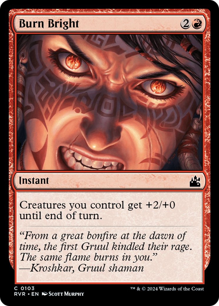 Burn Bright [Ravnica Remastered] MTG Single Magic: The Gathering | Red Claw Gaming