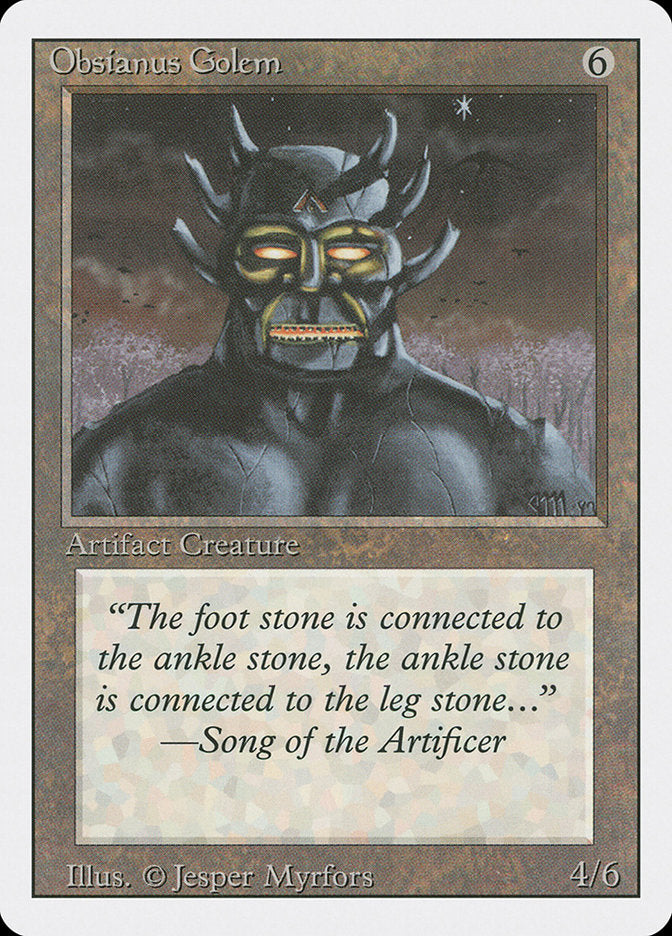 Obsianus Golem [Revised Edition] MTG Single Magic: The Gathering | Red Claw Gaming