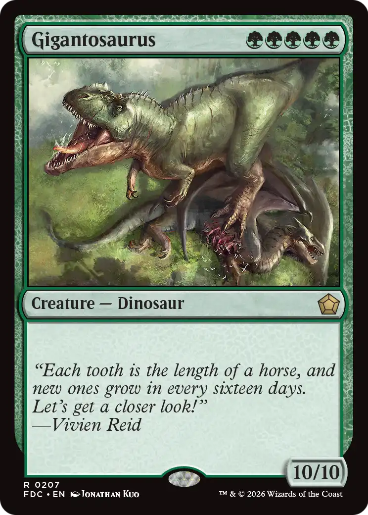 Gigantosaurus [Foundations Commander] | Red Claw Gaming