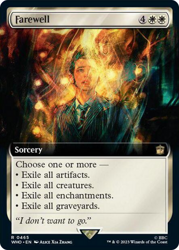 Farewell (Extended Art) [Doctor Who] MTG Single Magic: The Gathering | Red Claw Gaming