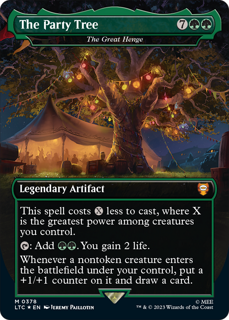 The Party Tree - The Great Henge (Surge Foil Realms and Relics) [The Lord of the Rings: Tales of Middle-Earth Commander] MTG Single Magic: The Gathering | Red Claw Gaming