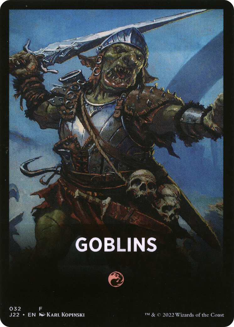 Goblins Theme Card [Jumpstart 2022 Front Cards] MTG Single Magic: The Gathering | Red Claw Gaming