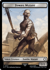 Zombie Mutant // Clue Double-Sided Token [Fallout Tokens] MTG Single Magic: The Gathering | Red Claw Gaming