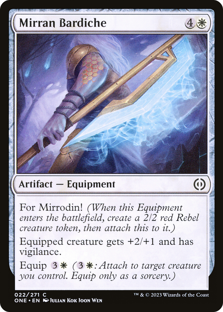 Mirran Bardiche [Phyrexia: All Will Be One] MTG Single Magic: The Gathering | Red Claw Gaming