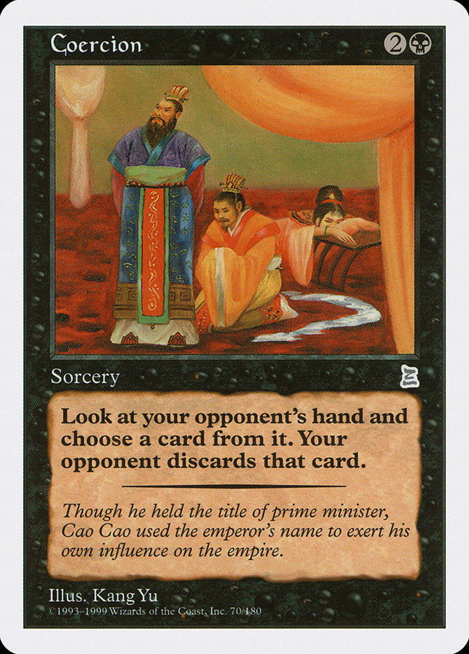 Coercion [Portal Three Kingdoms] MTG Single Magic: The Gathering | Red Claw Gaming