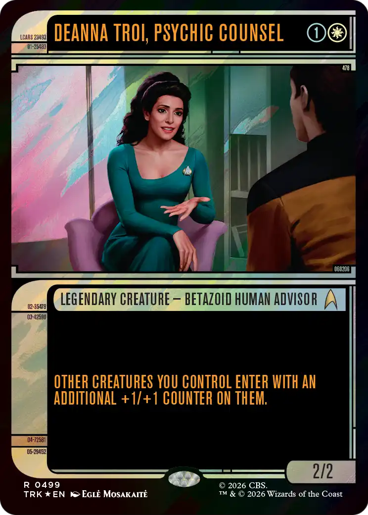 Deanna Troi, Psychic Counsel (Showcase) (Surge Foil) [Star Trek] | Red Claw Gaming