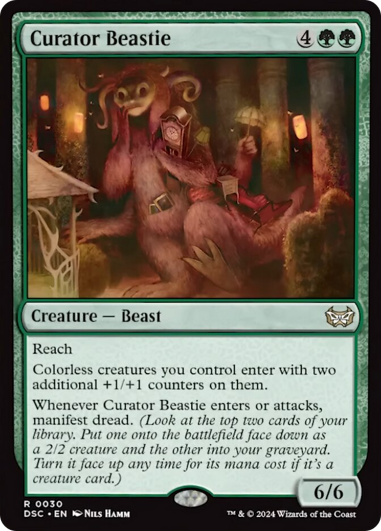 Curator Beastie [Duskmourn: House of Horror Commander] MTG Single Magic: The Gathering | Red Claw Gaming