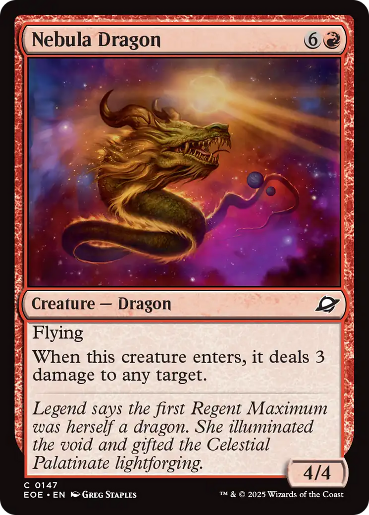 Nebula Dragon [Edge of Eternities] MTG Single Magic: The Gathering | Red Claw Gaming
