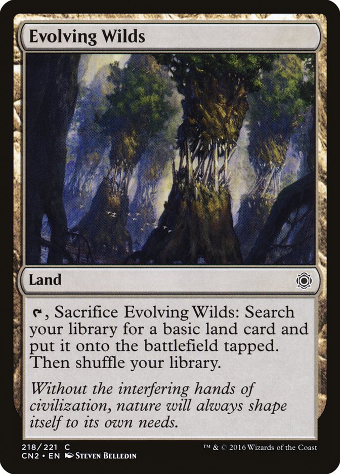 Evolving Wilds [Conspiracy: Take the Crown] MTG Single Magic: The Gathering | Red Claw Gaming