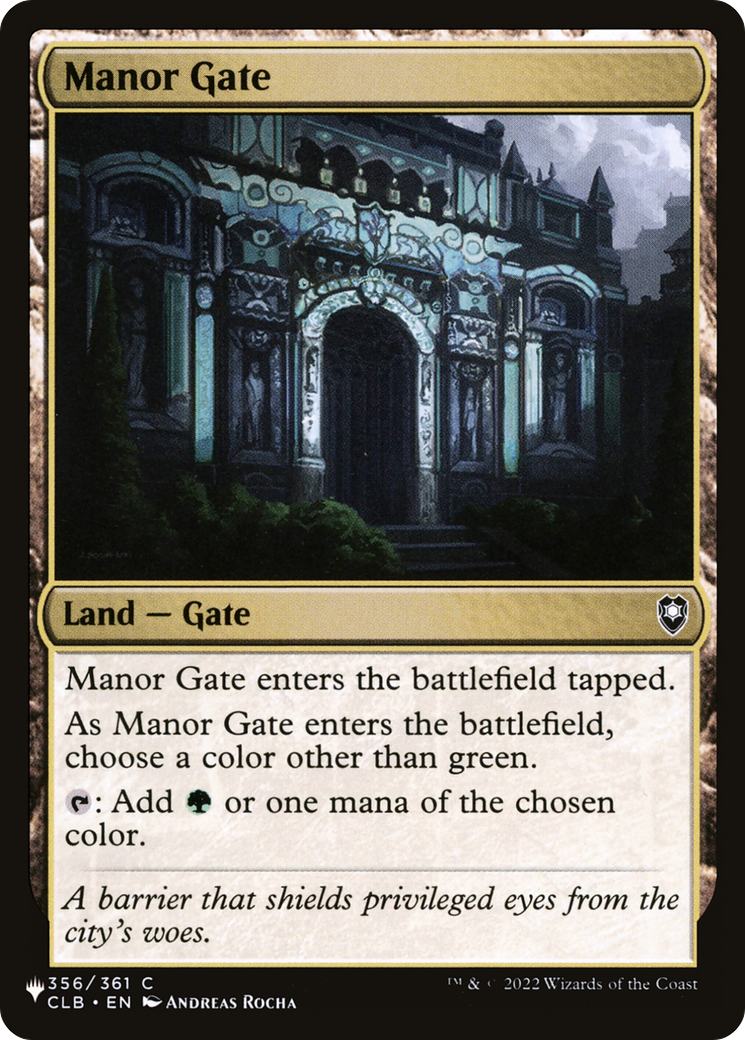 Manor Gate [The List] MTG Single Magic: The Gathering | Red Claw Gaming