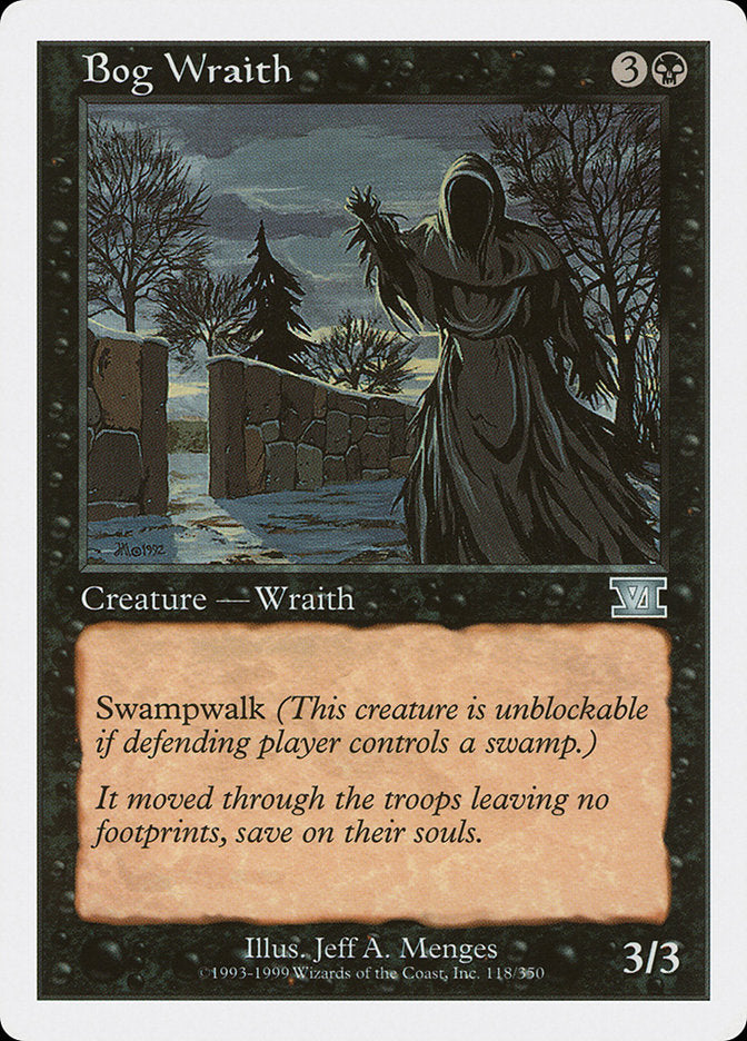 Bog Wraith [Classic Sixth Edition] MTG Single Magic: The Gathering | Red Claw Gaming