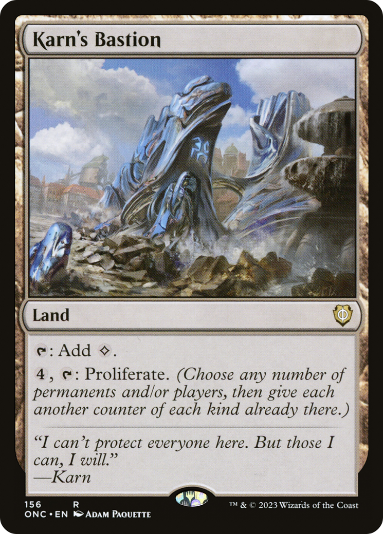 Karn's Bastion [Phyrexia: All Will Be One Commander] MTG Single Magic: The Gathering    | Red Claw Gaming