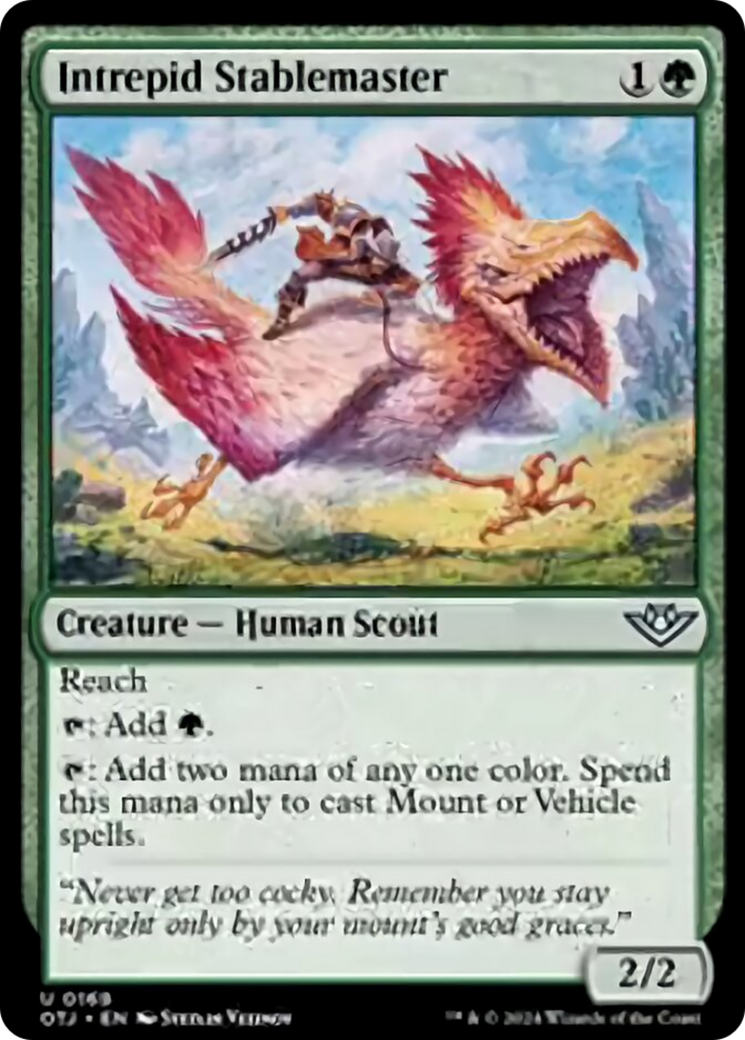 Intrepid Stablemaster [Outlaws of Thunder Junction] MTG Single Magic: The Gathering    | Red Claw Gaming
