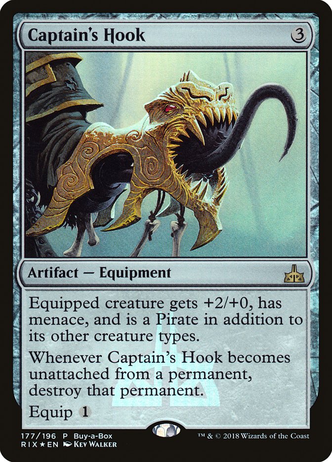 Captain's Hook (Buy-A-Box) [Rivals of Ixalan Promos] MTG Single Magic: The Gathering | Red Claw Gaming
