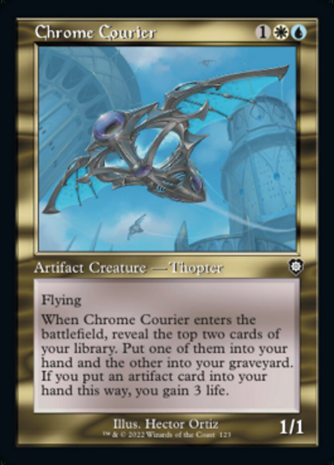 Chrome Courier (Retro) [The Brothers' War Commander] MTG Single Magic: The Gathering | Red Claw Gaming