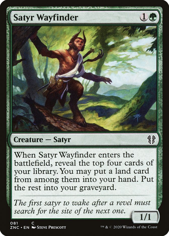 Satyr Wayfinder [Zendikar Rising Commander] MTG Single Magic: The Gathering | Red Claw Gaming