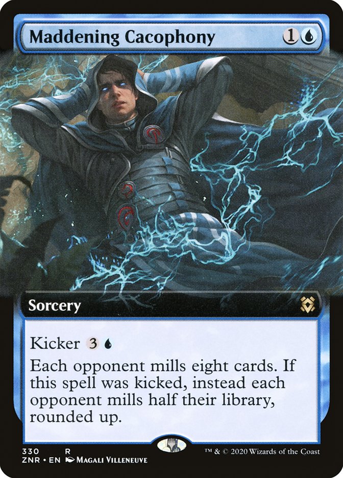 Maddening Cacophony (Extended Art) [Zendikar Rising] MTG Single Magic: The Gathering | Red Claw Gaming