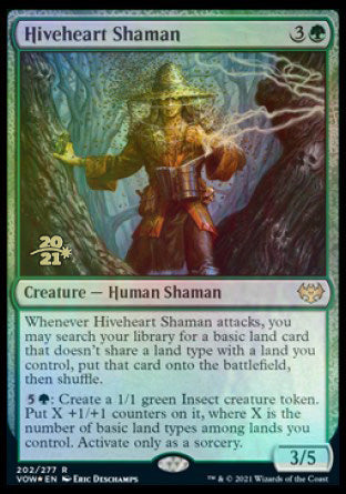 Hiveheart Shaman [Innistrad: Crimson Vow Prerelease Promos] MTG Single Magic: The Gathering | Red Claw Gaming