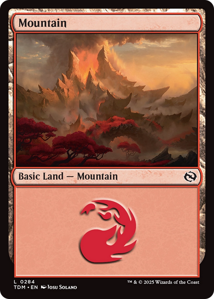 Mountain (0284) [Tarkir: Dragonstorm] MTG Single Magic: The Gathering | Red Claw Gaming