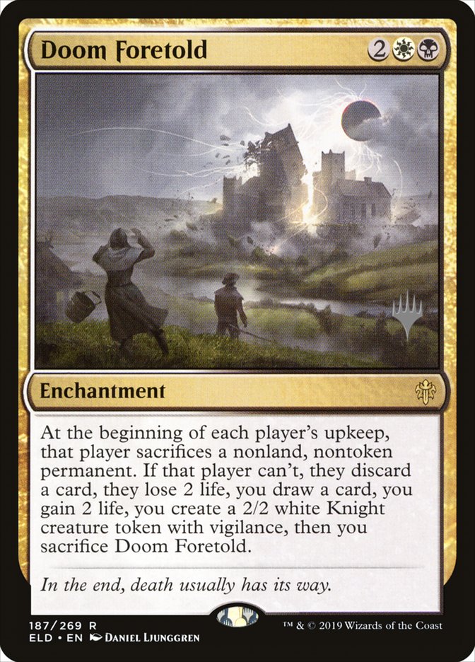 Doom Foretold (Promo Pack) [Throne of Eldraine Promos] MTG Single Magic: The Gathering | Red Claw Gaming