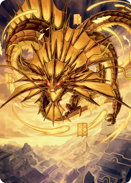 Ao, the Dawn Sky 2 Art Card [Kamigawa: Neon Dynasty Art Series] MTG Single Magic: The Gathering | Red Claw Gaming