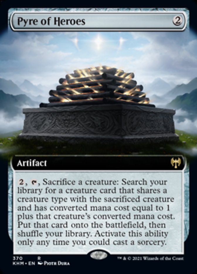 Pyre of Heroes (Extended Art) [Kaldheim] MTG Single Magic: The Gathering | Red Claw Gaming