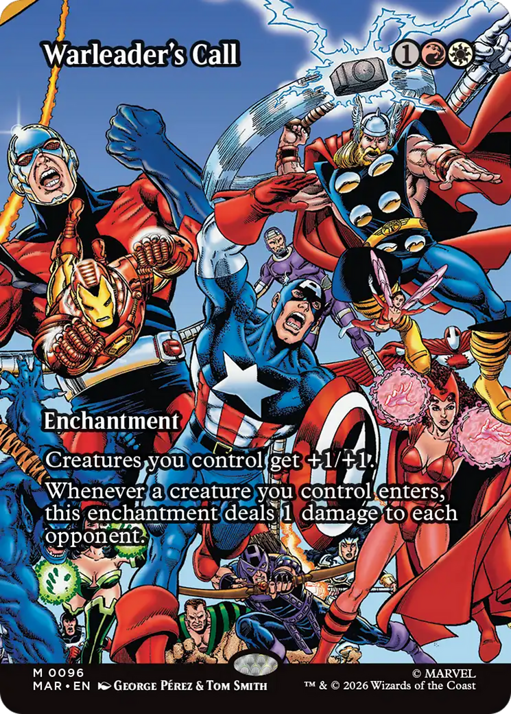 Warleader's Call (Borderless) [Marvel Universe: Eternal-Legal] | Red Claw Gaming