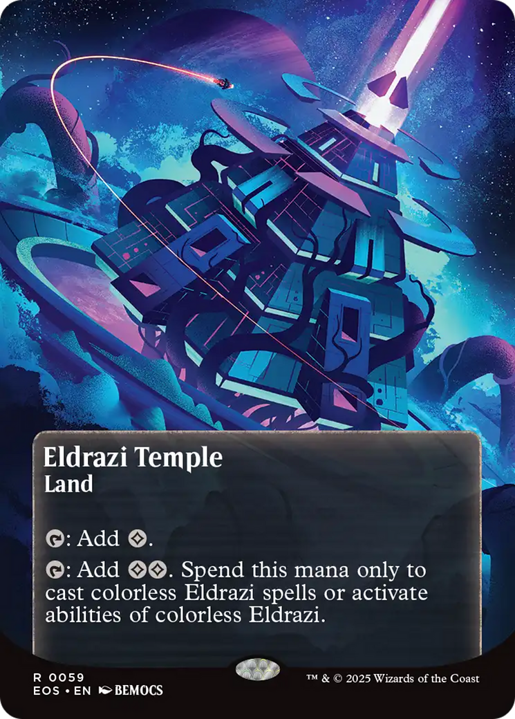 Eldrazi Temple (0059) (Borderless) [Edge of Eternities: Stellar Sights] MTG Single Magic: The Gathering | Red Claw Gaming