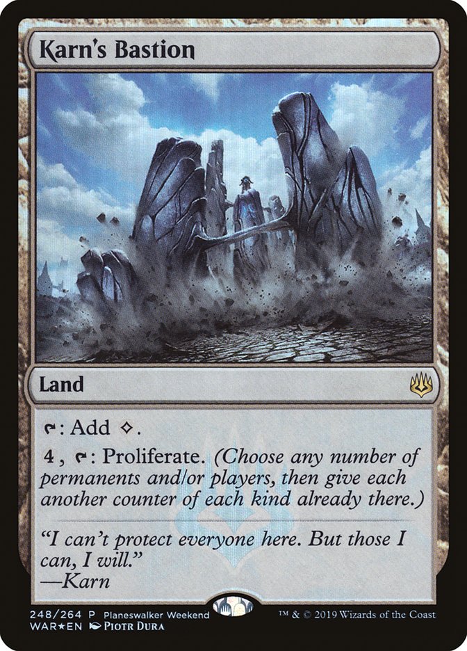 Karn's Bastion (Planeswalker Weekend) [War of the Spark Promos] MTG Single Magic: The Gathering | Red Claw Gaming