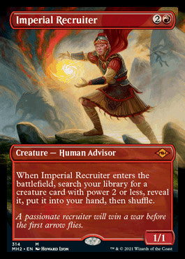 Imperial Recruiter (Borderless Alternate Art) [Modern Horizons 2] MTG Single Magic: The Gathering | Red Claw Gaming