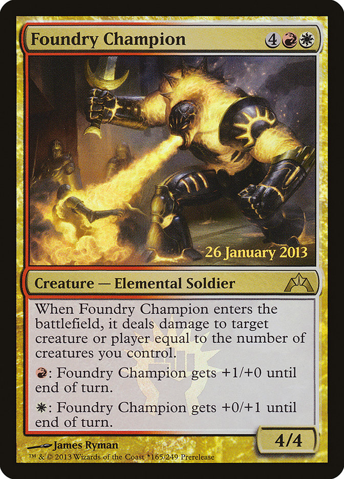 Foundry Champion [Gatecrash Prerelease Promos] MTG Single Magic: The Gathering | Red Claw Gaming