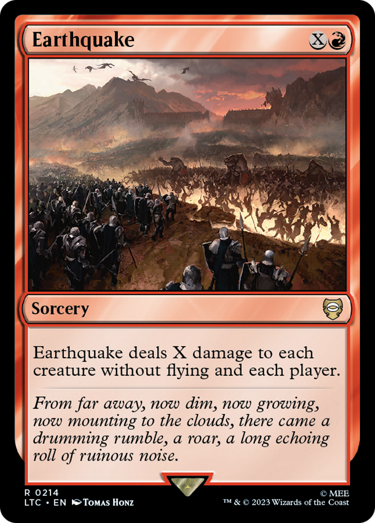 Earthquake [The Lord of the Rings: Tales of Middle-Earth Commander] MTG Single Magic: The Gathering | Red Claw Gaming