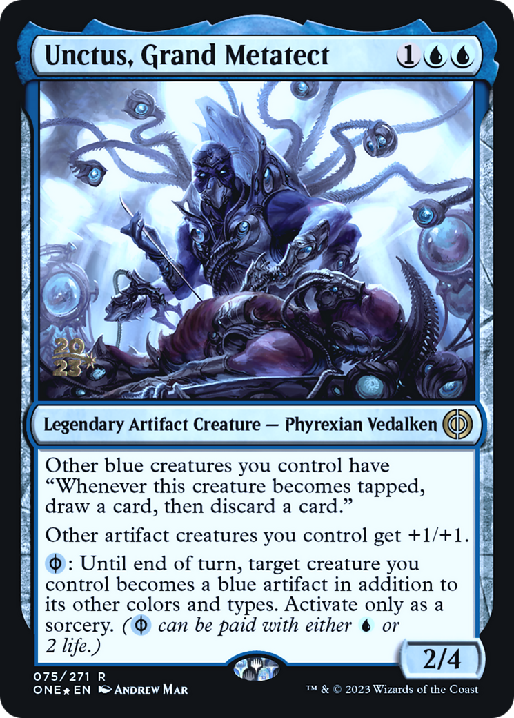 Unctus, Grand Metatect [Phyrexia: All Will Be One Prerelease Promos] MTG Single Magic: The Gathering | Red Claw Gaming