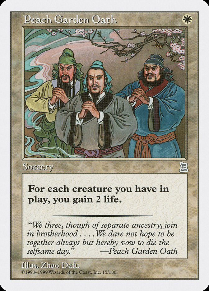 Peach Garden Oath [Portal Three Kingdoms] MTG Single Magic: The Gathering | Red Claw Gaming