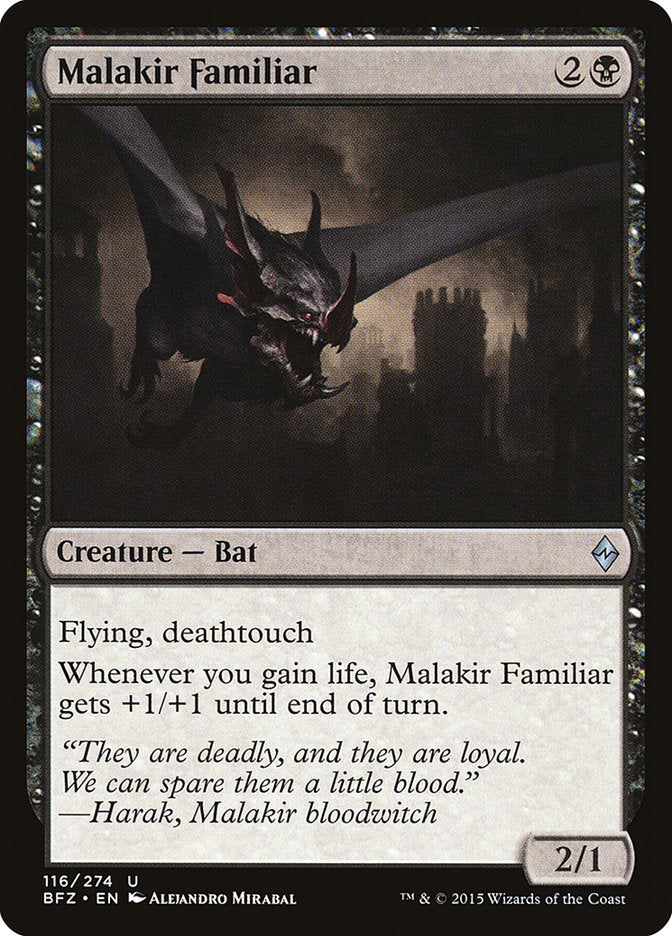 Malakir Familiar [Battle for Zendikar] MTG Single Magic: The Gathering | Red Claw Gaming