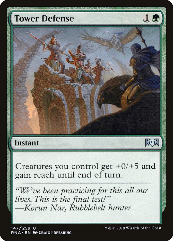 Tower Defense [Ravnica Allegiance] MTG Single Magic: The Gathering | Red Claw Gaming