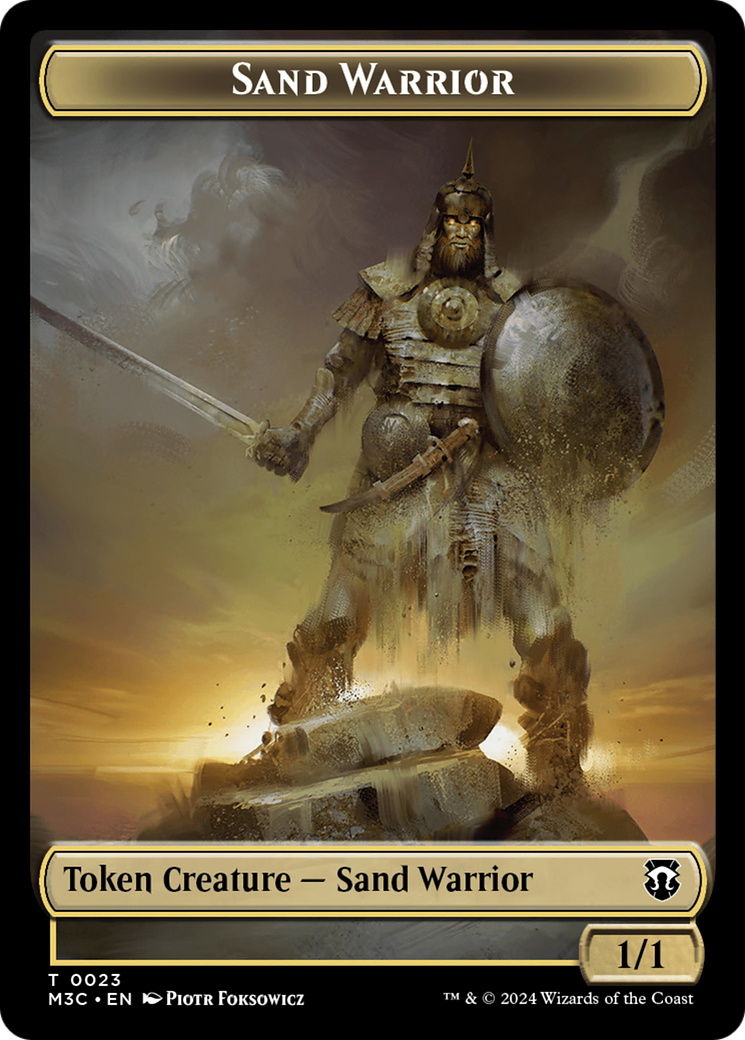 Marit Lage // Sand Warrior Double-Sided Token [Modern Horizons 3 Commander Tokens] MTG Single Magic: The Gathering | Red Claw Gaming