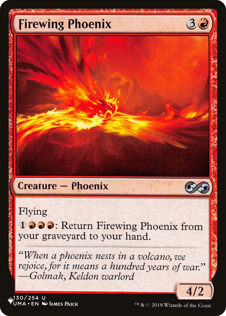 Firewing Phoenix [The List] MTG Single Magic: The Gathering | Red Claw Gaming
