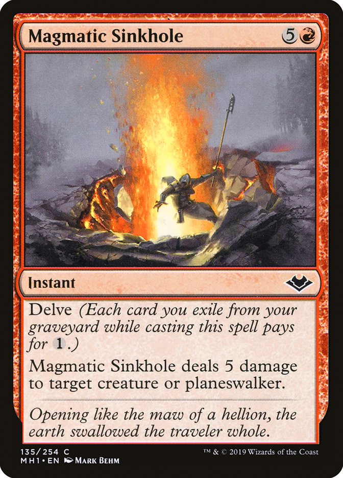Magmatic Sinkhole [Modern Horizons] MTG Single Magic: The Gathering    | Red Claw Gaming