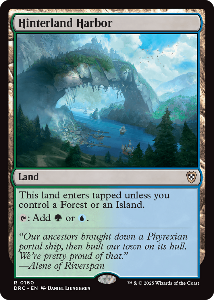 Hinterland Harbor [Aetherdrift Commander] MTG Single Magic: The Gathering | Red Claw Gaming