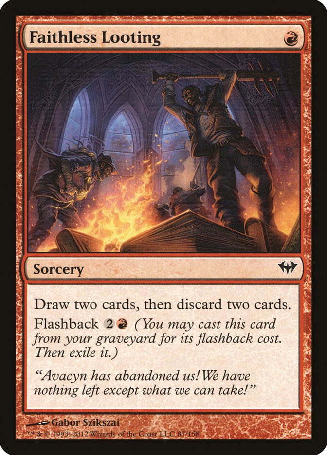 Faithless Looting [Dark Ascension] MTG Single Magic: The Gathering | Red Claw Gaming