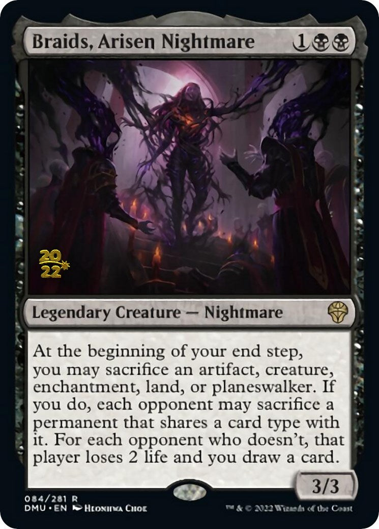 Braids, Arisen Nightmare [Dominaria United Prerelease Promos] MTG Single Magic: The Gathering | Red Claw Gaming