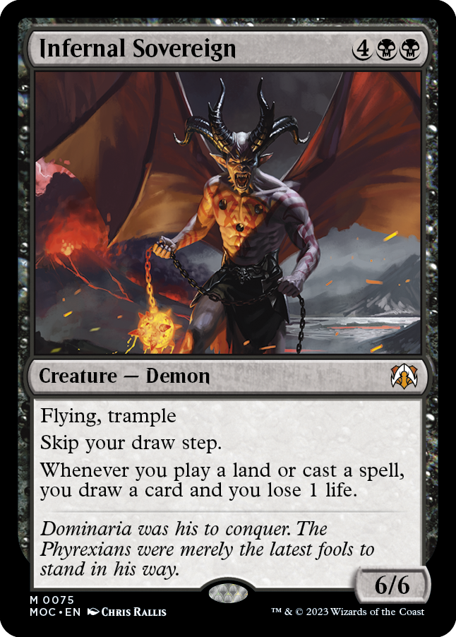 Infernal Sovereign [March of the Machine Commander] MTG Single Magic: The Gathering | Red Claw Gaming