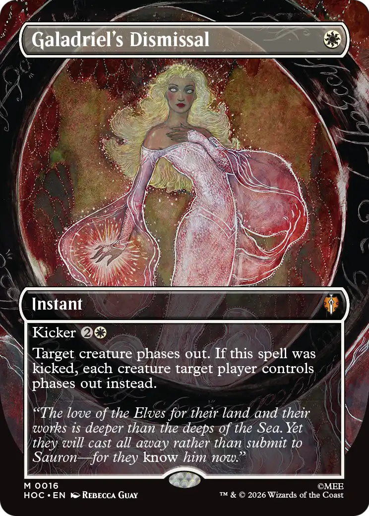 Galadriel's Dismissal (Borderless) [The Hobbit: Eternal-Legal] MTG Single Magic: The Gathering | Red Claw Gaming