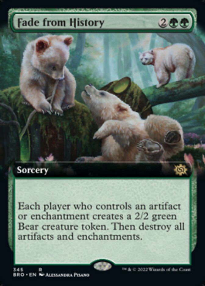 Fade from History (Extended Art) [The Brothers' War] MTG Single Magic: The Gathering | Red Claw Gaming