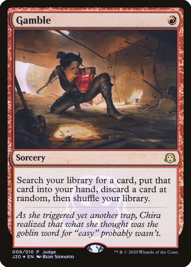 Gamble [Judge Gift Cards 2020] MTG Single Magic: The Gathering | Red Claw Gaming