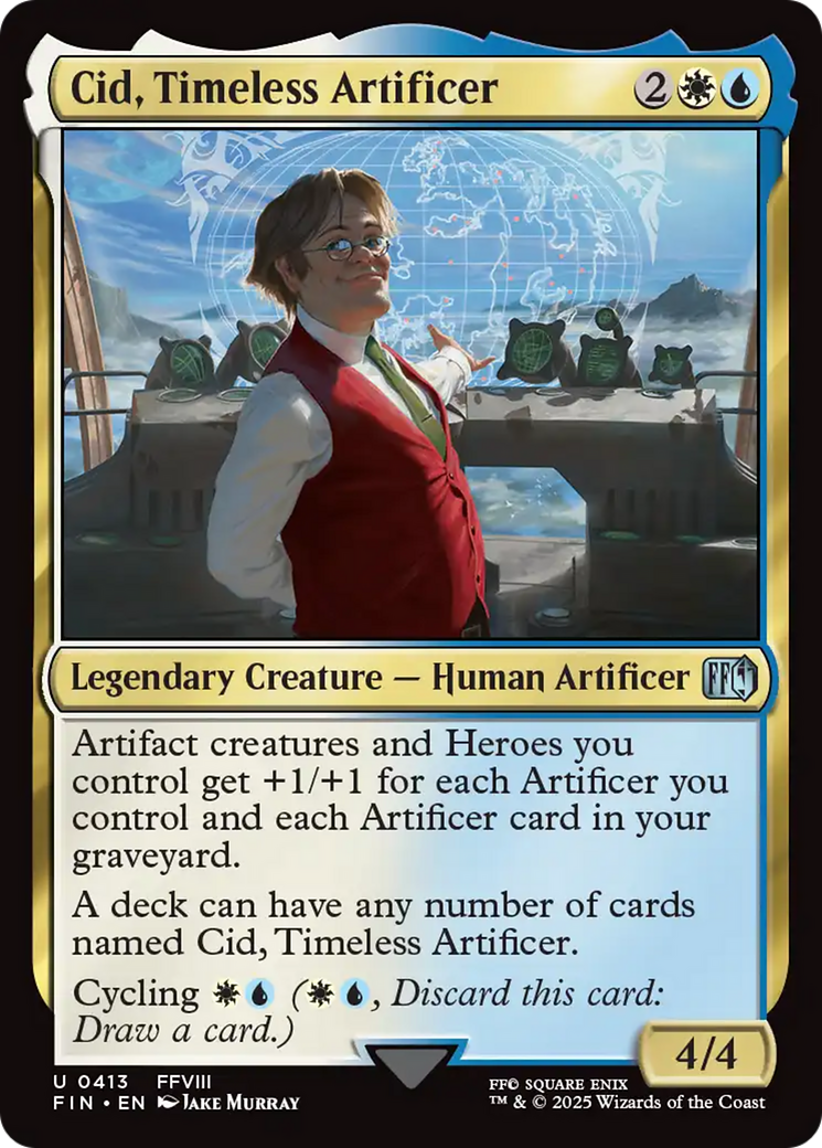 Cid, Timeless Artificer (0413) [FINAL FANTASY] MTG Single Magic: The Gathering | Red Claw Gaming